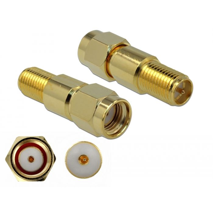 Delock RP-SMA apa > RP-SMA anya 3 GHz (89993) (del89993)