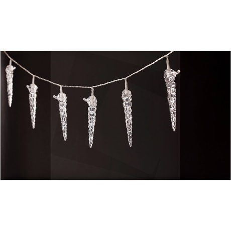 Entac ECL-ICI-10WW Kültéri Beltéri jégcsap fényfüzér 1.65m - Hidegfehér (ECL-ICI-10WW)