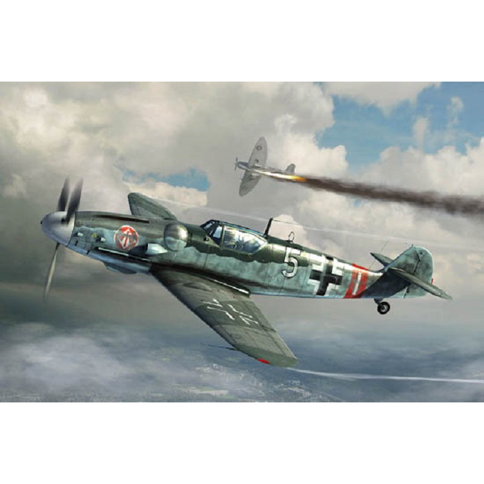 Trumpeter Bf 109G-6 Late Vadászrepülőgép műanyag modell (1:32) (02297)