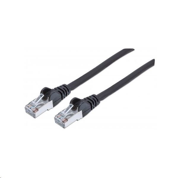 Intellinet 740814 síťový kabel Černá 2 m Cat7 S/FTP (S-STP)