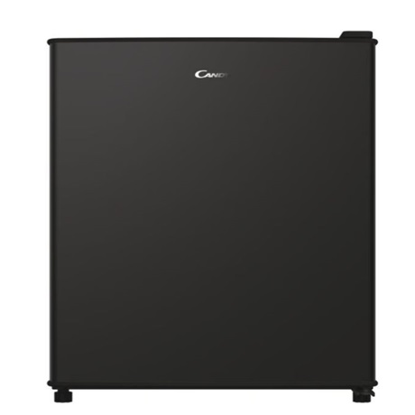Candy CHASD4351EBC kombi-køleskab Fritstående 42 L E Sort