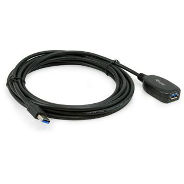 Equip 133346 καλώδιο USB USB 3.2 Gen 1 (3.1 Gen 1) 5 m USB A Μαύρος (Μαύρο)
