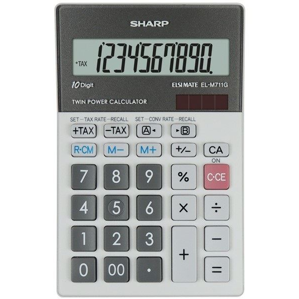 Sharp ELM711PGGY napelemes asztali számológép (ELM-711PGGY)