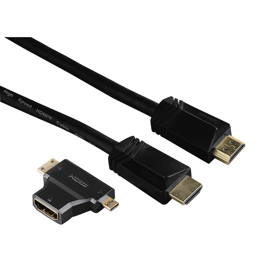 Hama 1.5m HDMI m/m HDMI kábel 1,5 M HDMI A-típus (Standard) Fekete (122227)