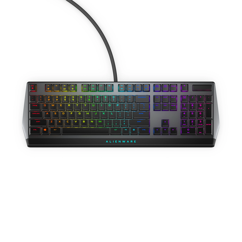 Клавиатура Alienware AW510K — 545-BBCL, черно-сива — 884116349402