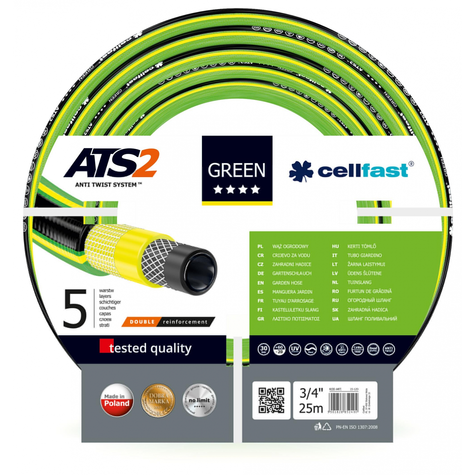 Cellfast Green ATS2 Kerti tömlő (3/4