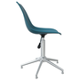 Scaun de birou pivotant, turcoaz, PP