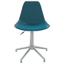 Scaun de birou pivotant, turcoaz, PP