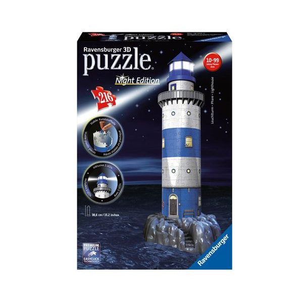 Ravensburger Lámpás világítótorony 3D puzzle 216db-os (125777)