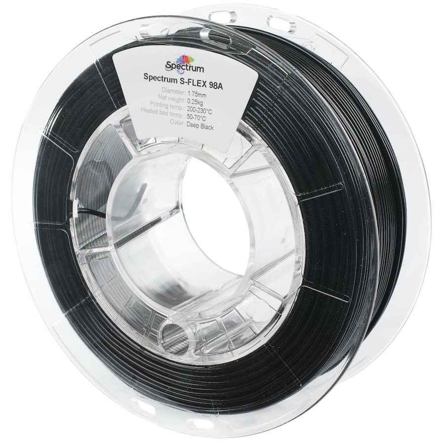 Spectrum S-Flex 98A 1,75 mm, Deep Black, 0,25 kg (80523)