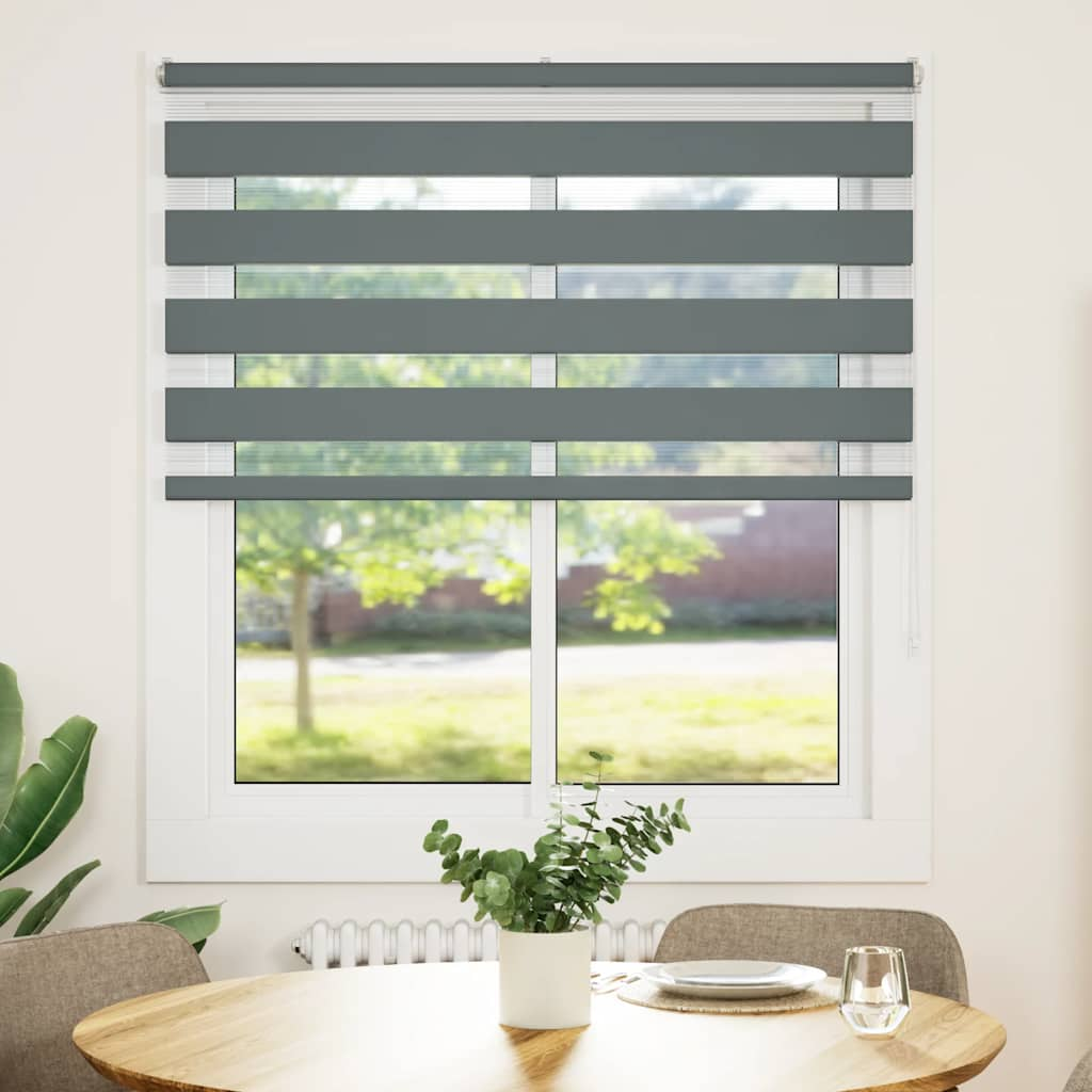 zebrafüggönnyel sötét szürke szövetszélesség 130,9cm poliészter (4014138)