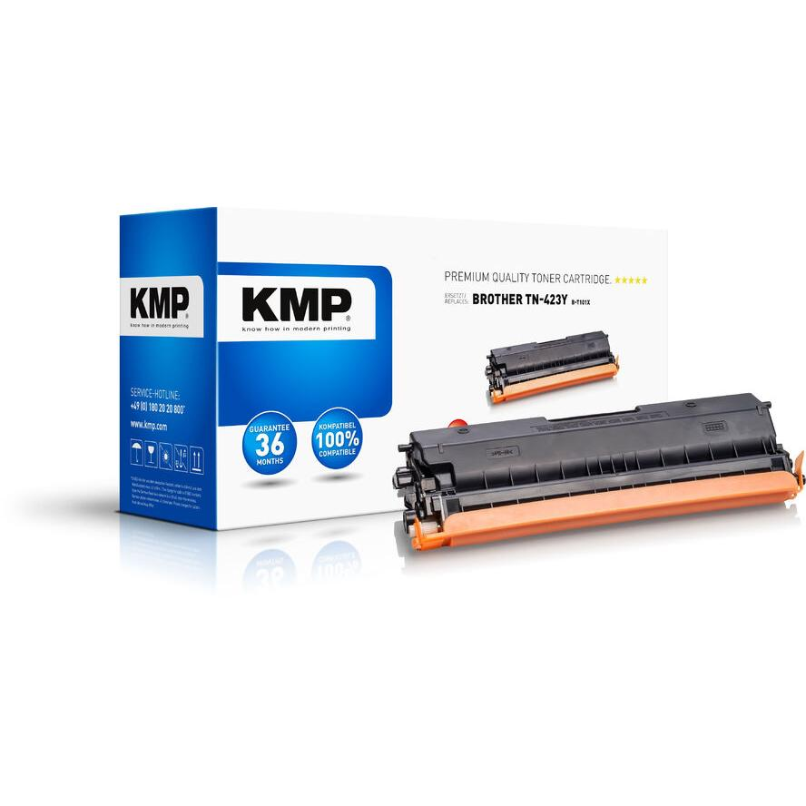 KMP Toner Brother TN-423Y/TN423Y yellow 4000 S. B-T101X remanufactured (1265,3009) (1265,3009)