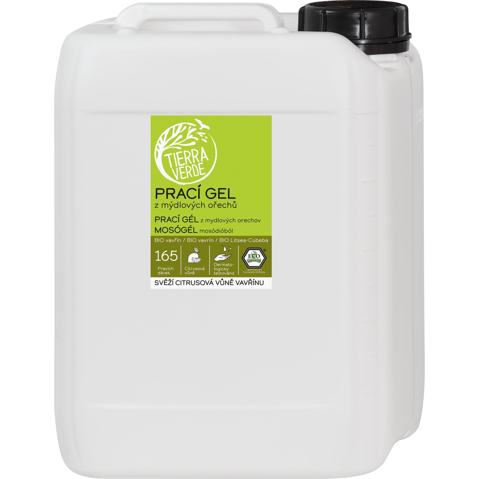 TIERRA VERDE Mosó gél babér 5 l (165 mosás) (8595691816235)