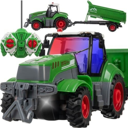KRUZZEL RC traktor billenős pótkocsival, 1:24 (5900779954267)