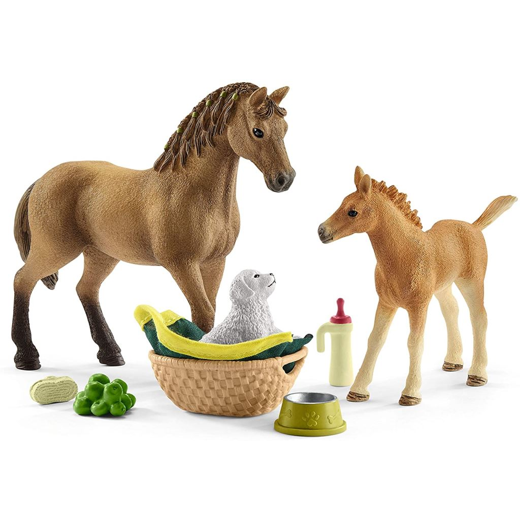 Schleich Sarah kisállat ápoló szettje (42432) (sch42432)