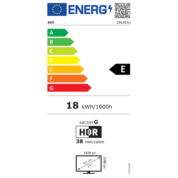 AOC G4 25G4SXU 24,5-инчов Full HD 310 Hz Fast IPS гейминг монитор