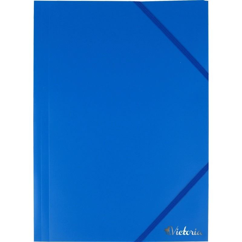 Victoria gumis mappa 15mm, A4 kék (IRVG02) (IRVG02)