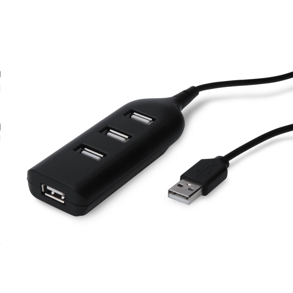 SLIM HUB 4 USB porty S USB 2.0 KABELEM - PC NOTEBOOK