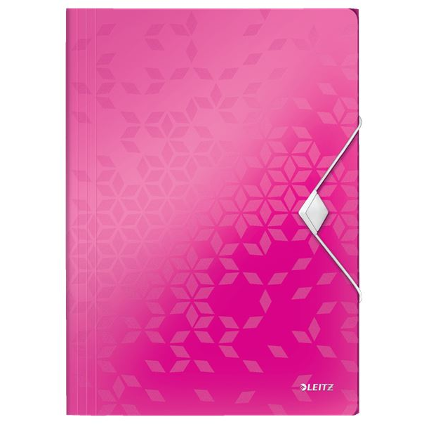 Leitz WOW gumis mappa rózsaszín (45990023) (leitz45990023)