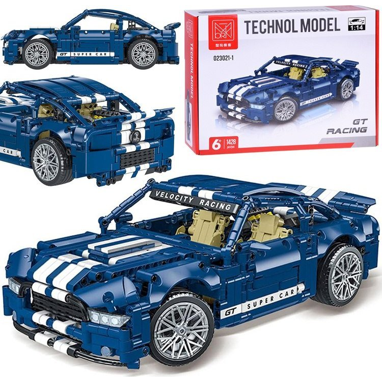 Gt Racing 8 Hengeres Sportautó - 1428 Építőelemből Álló Készlet (ZA5308)