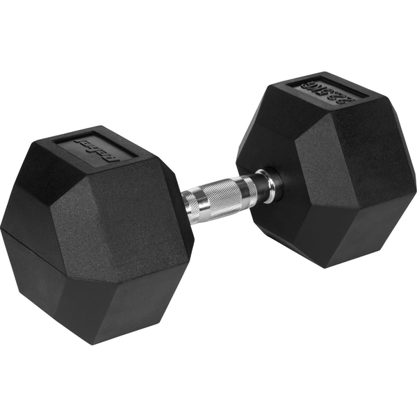 Hex Gumírozott Öntöttvas Súlyzó 22,5 kg Rebel Active