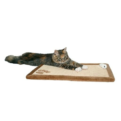 Trixie 102433 Macska karomélesítő szőnyeg plüss szegéllyel 55 × 35 cm - Barna (102433)