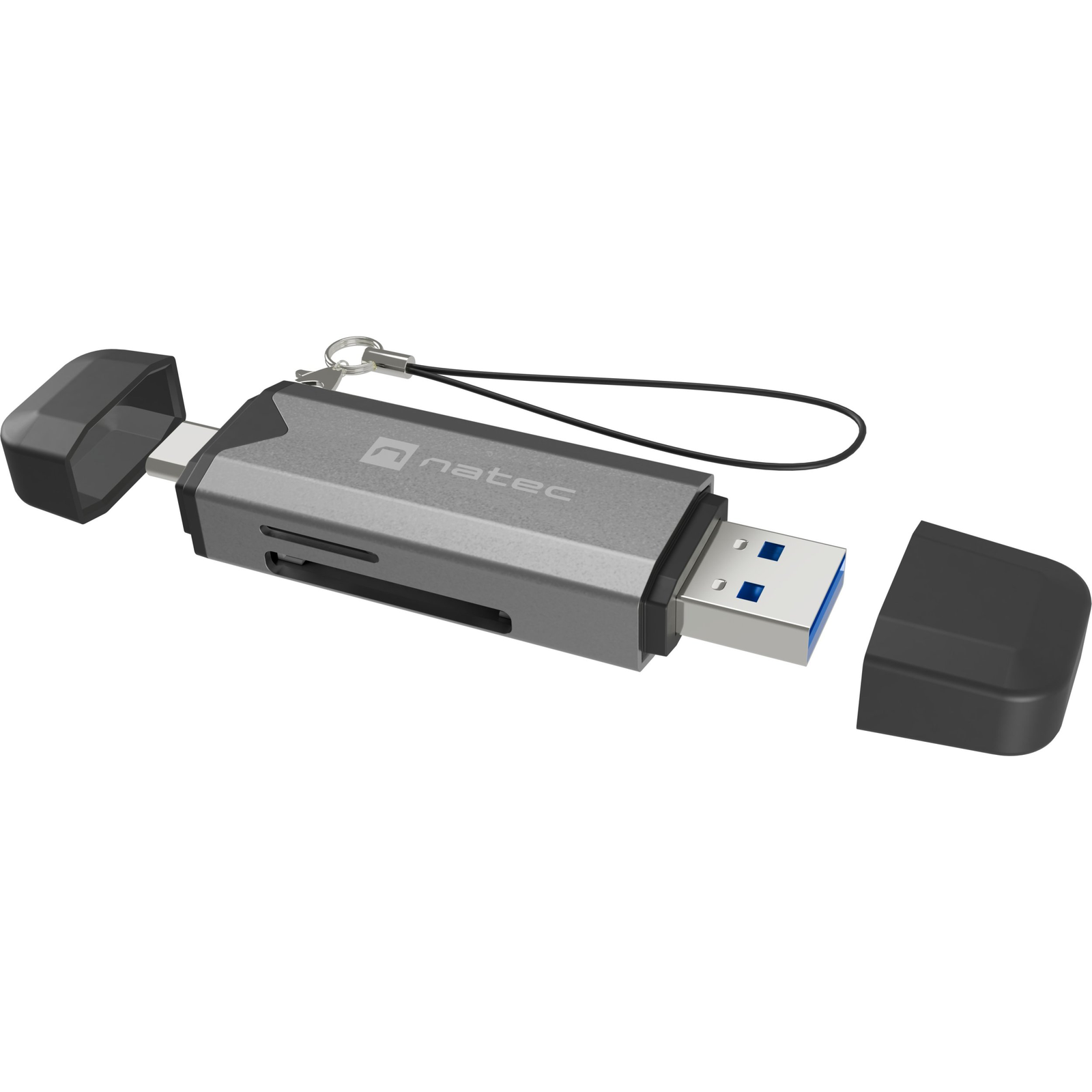 Natec NCZ-2262 Kártyaolvasó USB 3.1 Belső Fekete, Sötétszürke (NCZ-2262)