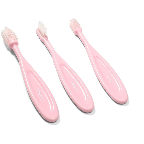 Set 3 Cepillos De Dientes Para Bebés Y Niños Pink