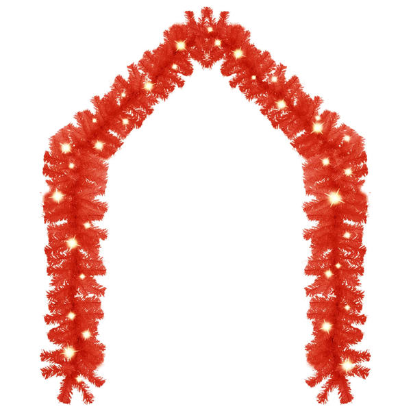 Ghirlanda vidaXL, PVC, 20 m, Rosu, 6.27 kg