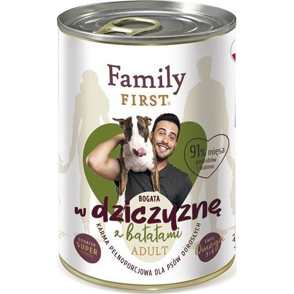 Family First FamilyFirst Bogata w dziczyznę+batat adult 400g