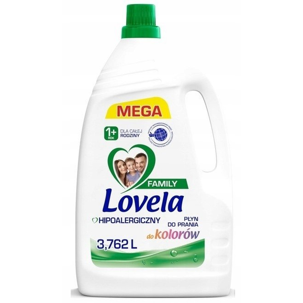 Lovela PŁYN DO PRANIA LOVELA FAMILY COLOR 3,762L (57 PRAŃ)