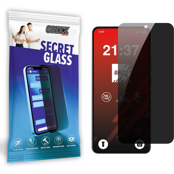 Matowe szkło prywatyzujące GrizzGlass SecretGlass do Realme Neo7x