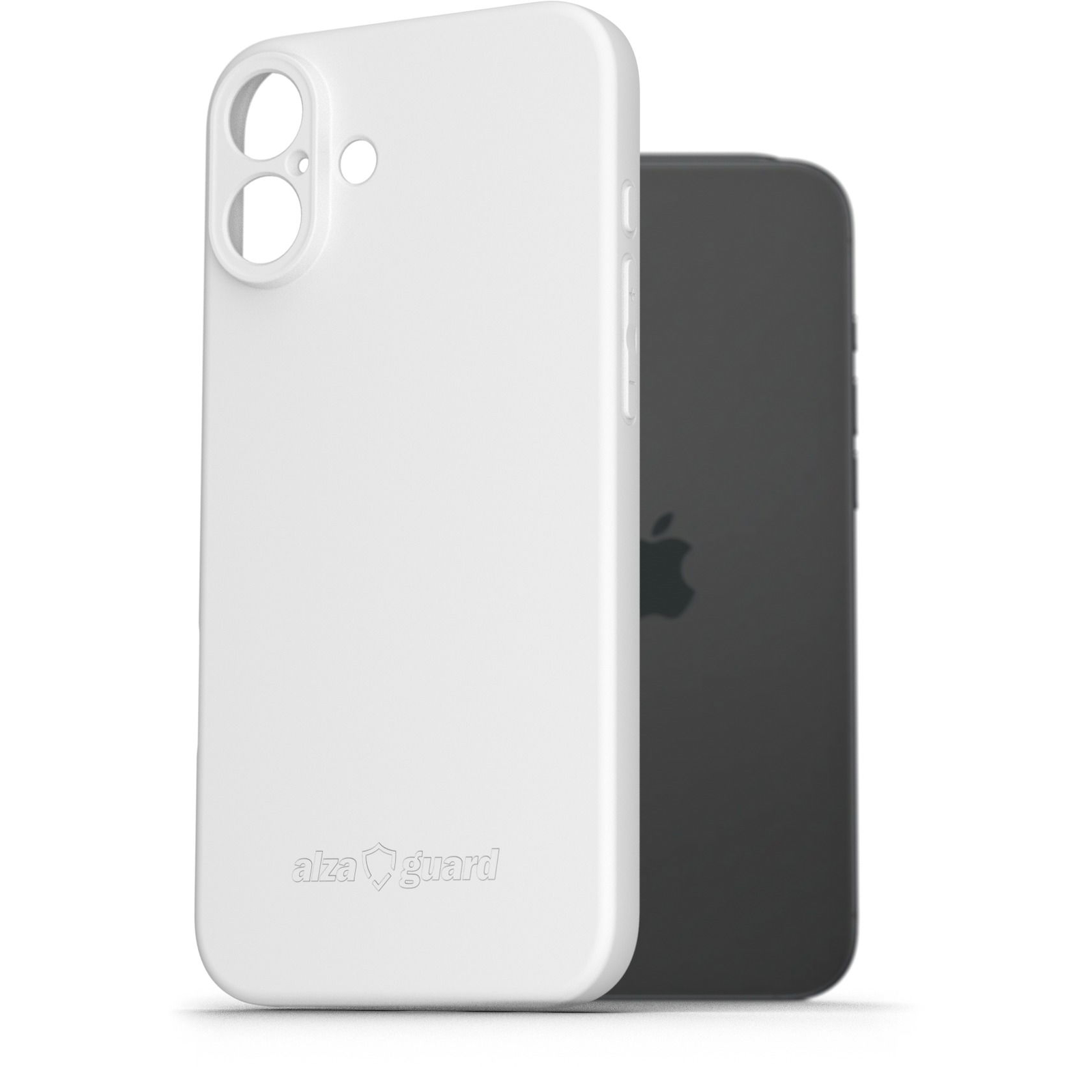 AlzaGuard Matte TPU Case iPhone 16 Plus fehér tok (AGD-PCT412W)