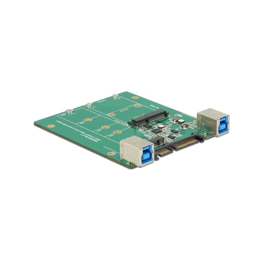 ADA Delock 62732 SATA-átalakító / USB 3.1 B-típusú csatlakozóhüvely > M.2 / mSATA nyílás (62732)