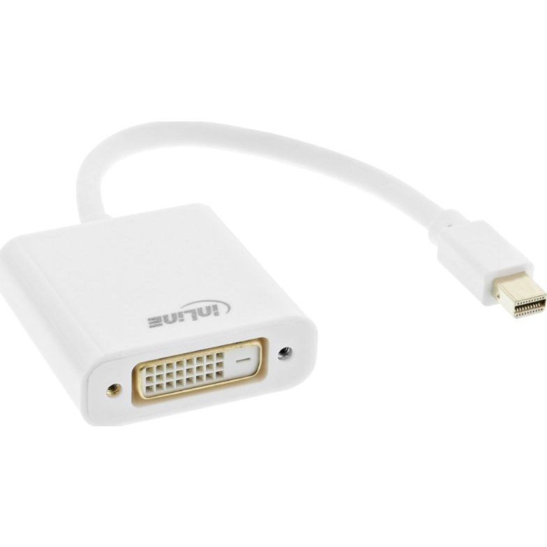 InLine 17194K video átalakító kábel 0,15 M Mini DisplayPort DVI-D Fehér (17194K)