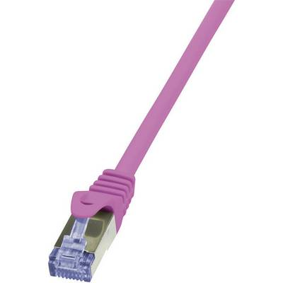 LogiLink Patchkabel CAT6A  S/FTP AWG26 PIMF  0,50m pink