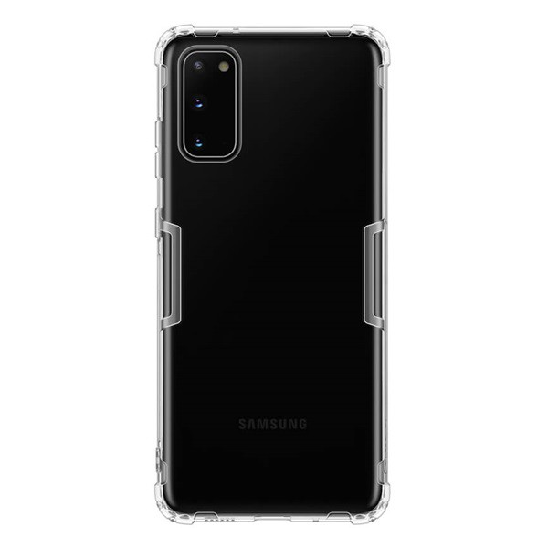 NILLKIN NATURE szilikon telefonvédő (közepesen ütésálló, légpárnás sarok, 0.6 mm, ultravékony) ÁTLÁTSZÓ [Samsung Galaxy S20 5G (SM-G981U)]