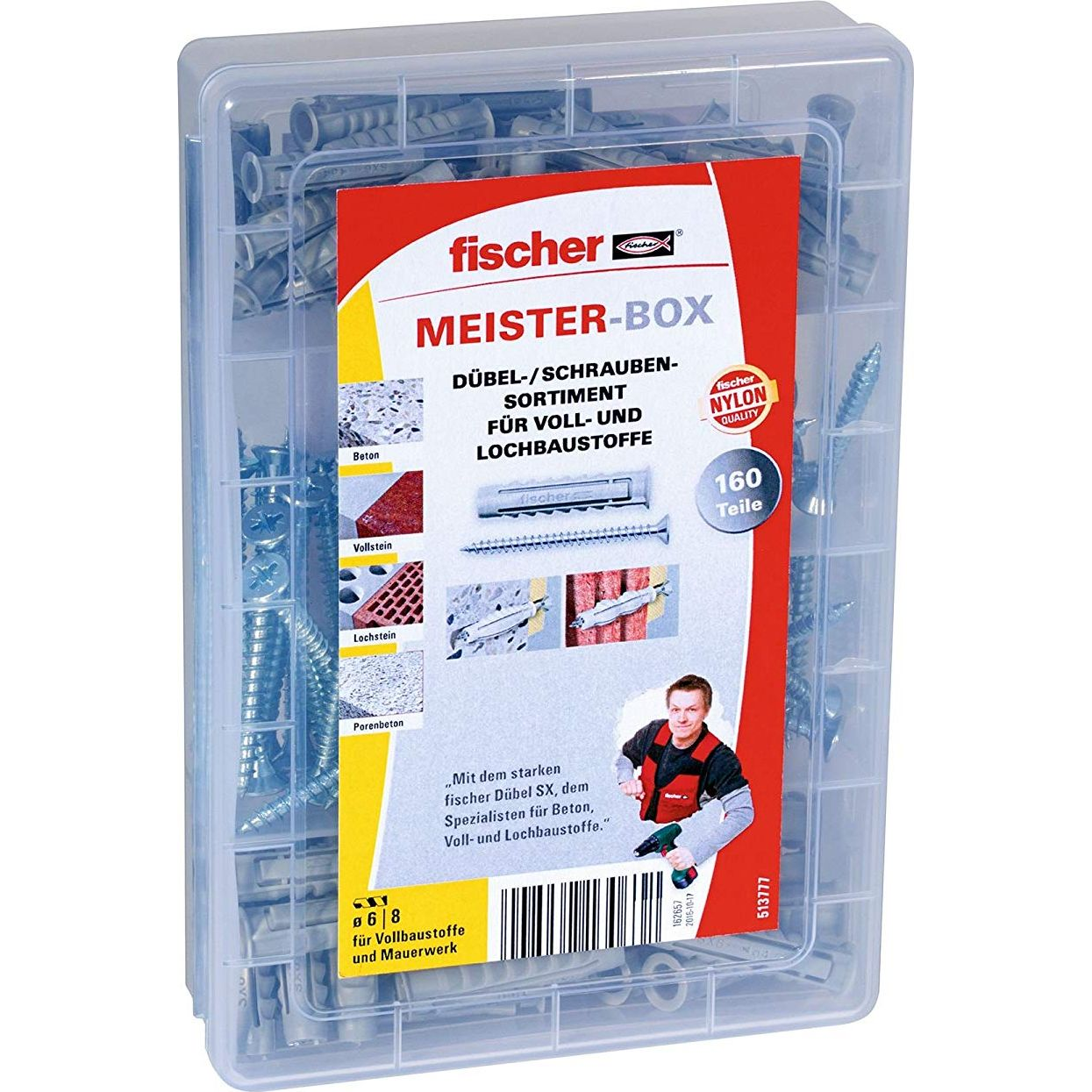 Fischer 513777 SX Tipli rendszerez doboz 160 rész (513777)