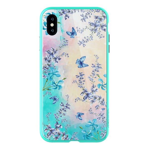 Nillkin Blossom Apple iPhone XS Max Hátlap Tok - Zöld (27875)