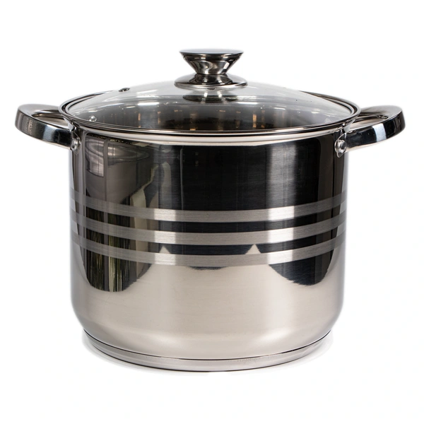 TOO LP-7173-9L prémium rozsdamentes edény 9 liter fazék/lábas+fedő 24 x 20cm