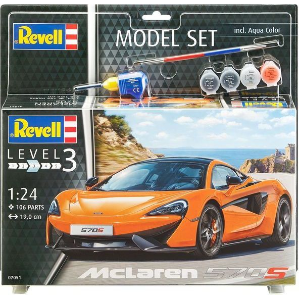 Revell 67051 McLaren 570S Autómodell építőkészlet 1:24 (GXP-588111)
