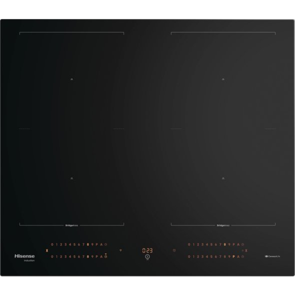 Hisense HI6443BSCWF piano cottura Nero Da incasso 59.5 cm Piano cottura a induzione 4 Fornello(i)