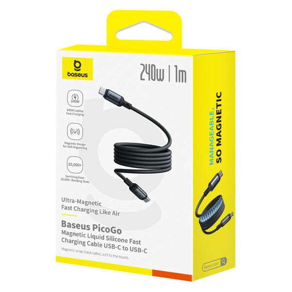 PicoGo magnetisch Schnelladekabel USB-C 240W 1m