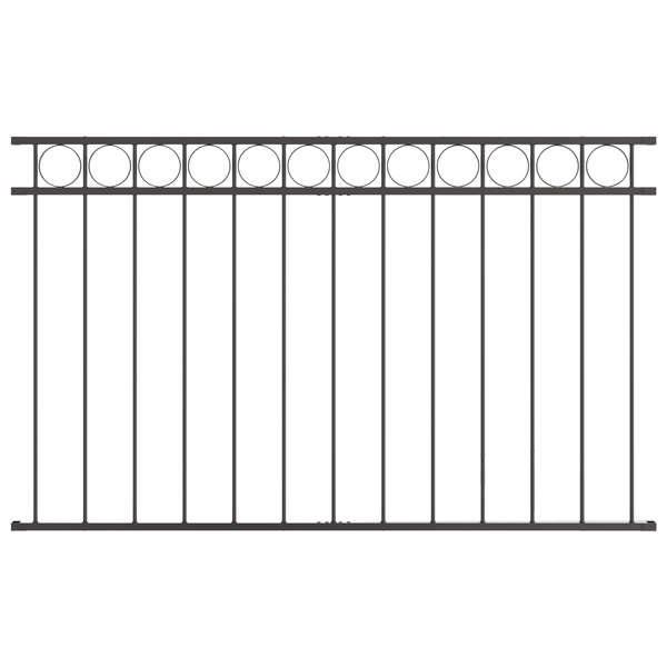 Szürke Fém Kerítés Panel 1.7x0.8 m