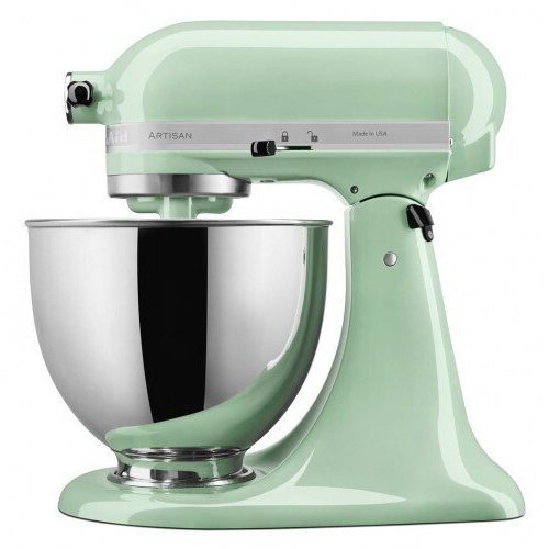 Планетарен миксер KitchenAid Artisan Elegance 5KSM125EPT, 300W, 4.8 л, Direct drive, 10 скорости, Зелен