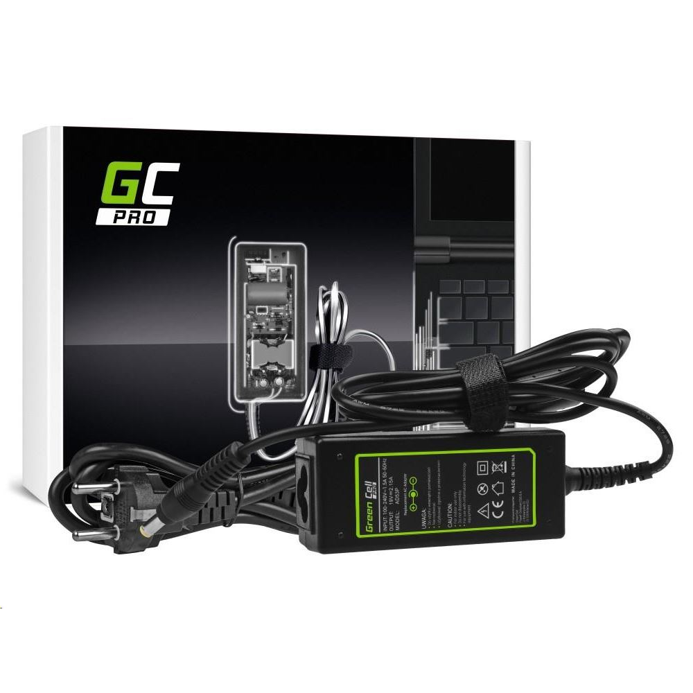Green Cell PRO 19V 2.15A 40W töltő tápegység az Acer Aspire One 531 533 1225-hez (AD53P) (AD53P)