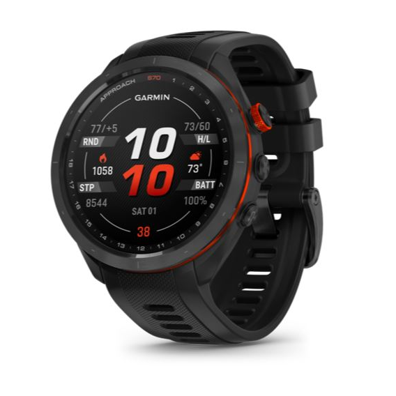 Garmin Approach S70 47mm GPS golfóra fekete kerámia