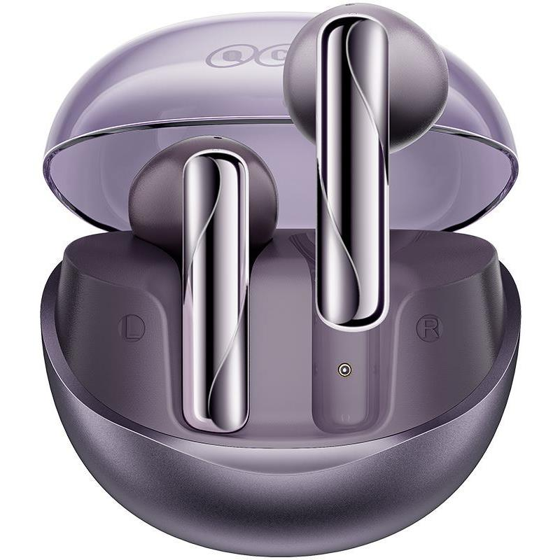 Slúchadlá TWS QCY AilyBuds Clear T32 (fialová) (T32 purple)