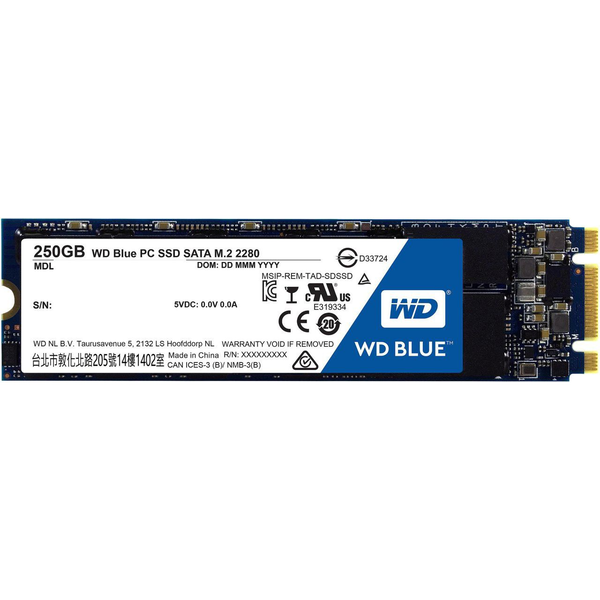 WD Blue SSD 250GB M.2 SATA WDS250G1B0B