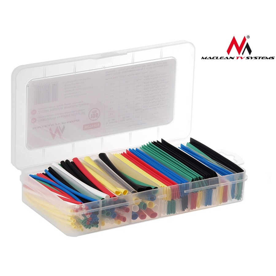 Maclean MCTV-679 Zsugorcső Készlet - Színes (196db) (MCTV-679)